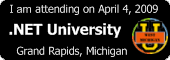 .NET Universit April 4, 2009 - I'll be there!